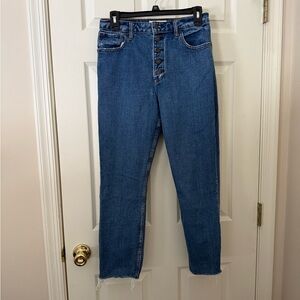 EUC Abercrombie & Fitch Blue High-Rise Jeans in Curvelove Style